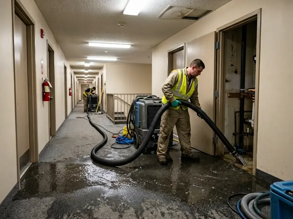 multi-unit-apartment-hallway-f-005 — frequently asked questions, Emergency Burst Pipe Water Extraction & Removal in Northfie…